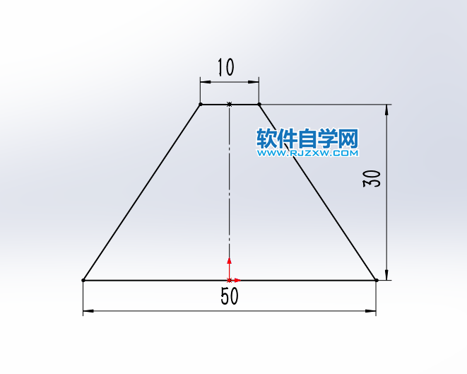 solidwroks怎么给梯形挖空