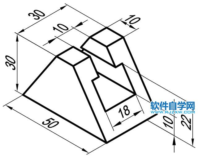 solidwroks怎么给梯形挖空