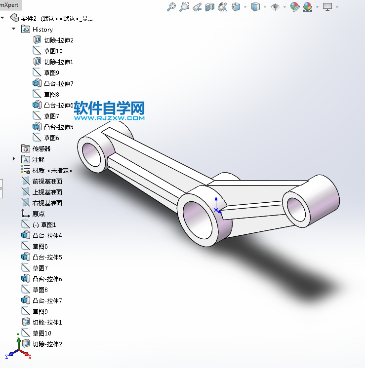 solidworks的两侧对称绘图技巧新手必学