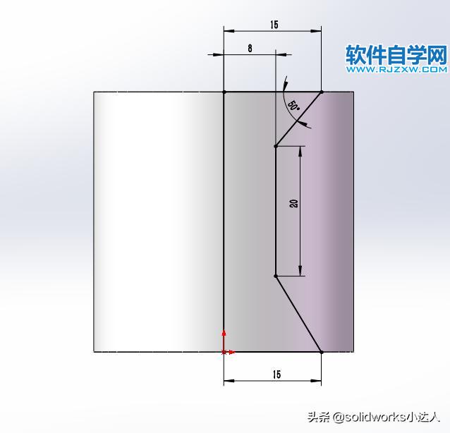 solidworks旋转切除的使用方法