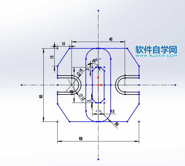 solidworks绘制草图绘制对称图