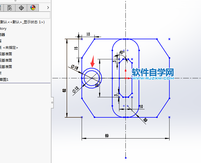 solidworks绘制草图绘制对称图