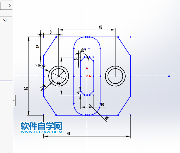 solidworks绘制草图绘制对称图