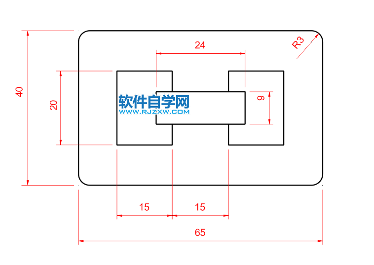 solidworks草图绘制尺寸定位练习三