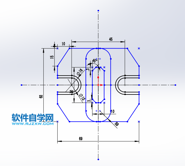 solidworks绘制草图绘制对称图