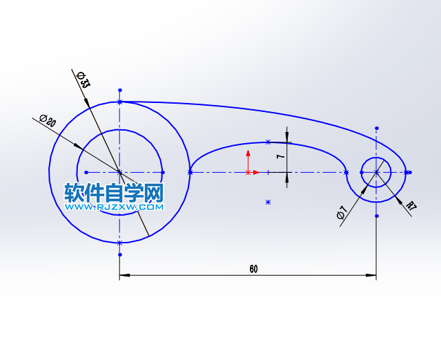 solidworks绘制草图练习二