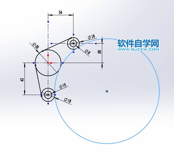 solidworks绘制草图练习一