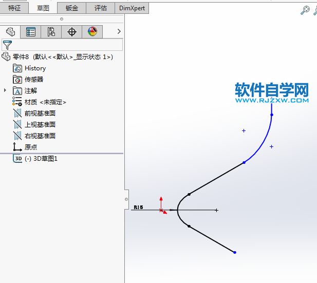 solidworks利用扫描轻松做管道