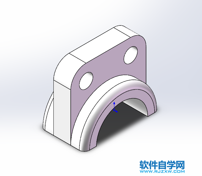 Solidworks实体倒圆角的方法