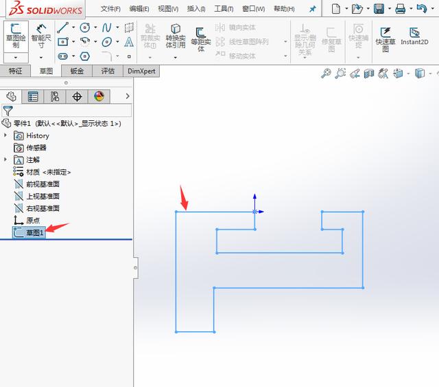 solidworks直线工具草图练习