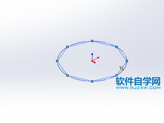 solidworks怎么画外切八边形