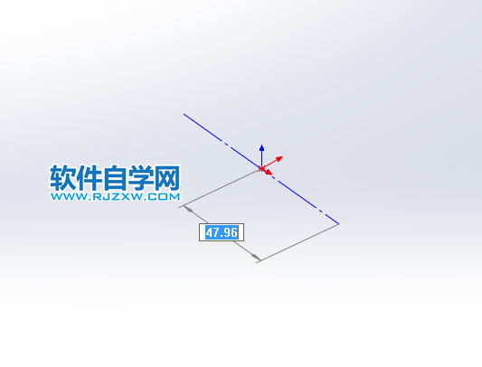 solidworks怎么画中心点直槽口草图