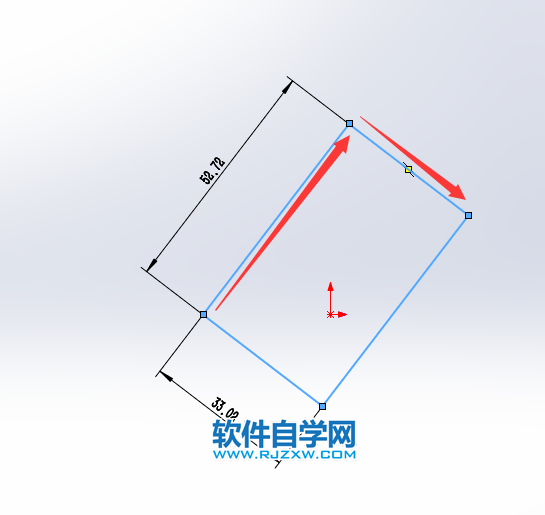 solidworks怎么在草图画3D边角矩形