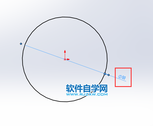 solidworks草图圆大小怎么修改