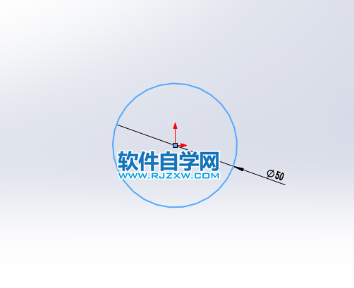 solidworks怎么在草图中画圆