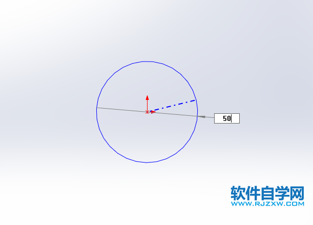 solidworks怎么在草图中画圆