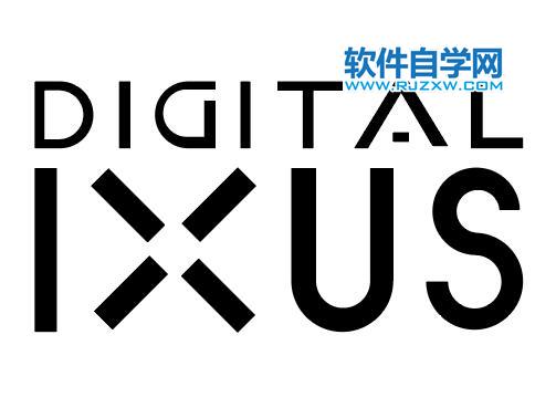 ai怎么绘制佳能DIGITAL IXUS标志