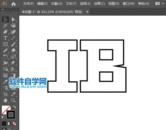 ai怎么设计IBM标志