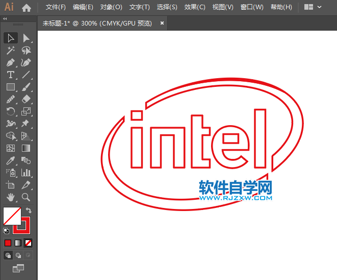 ai怎么设计因特尔图标