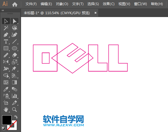 ai怎么设计戴尔LOGO