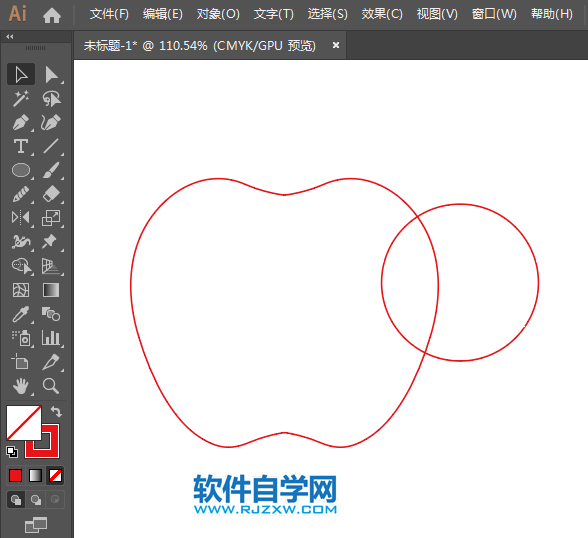 ai怎么画七色苹果图标