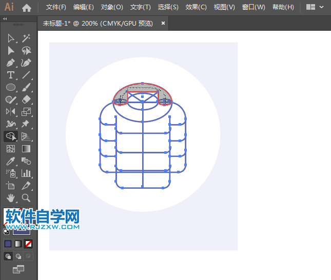 ai怎么设计鸭绒衣图形