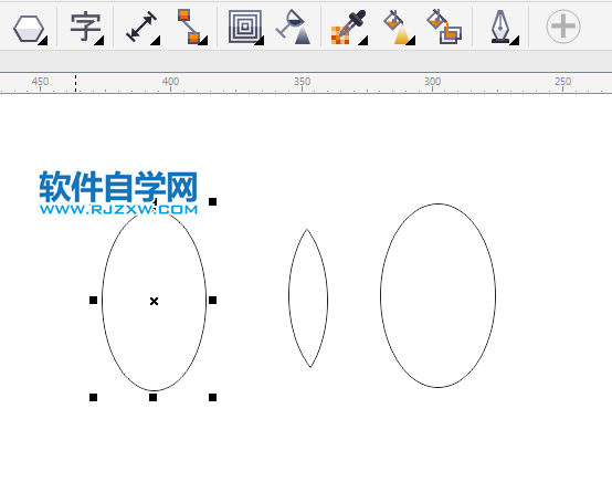 cdr造型相交工具怎么用