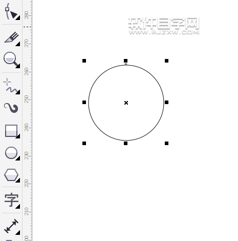 cdr怎么在圆里面打字