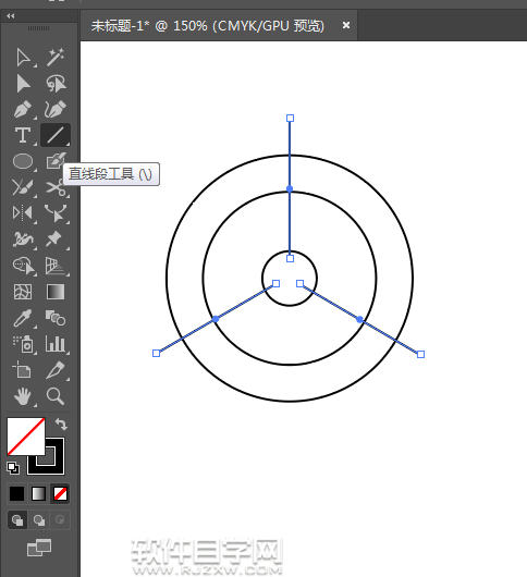 ai怎么画一个飞机头作军事图标