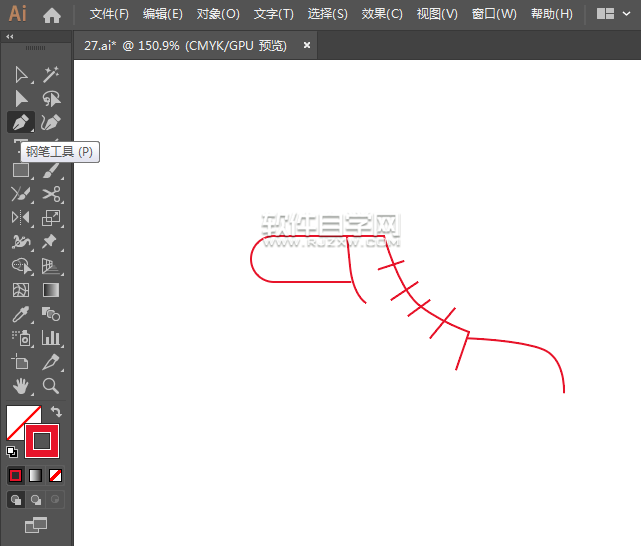 ai怎么画卡通鞋图案