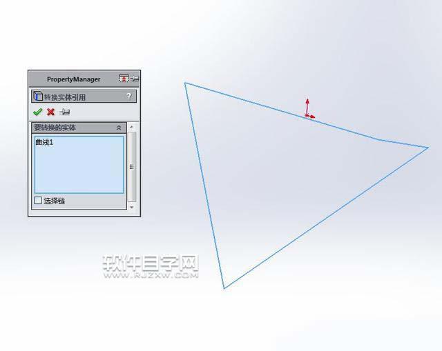 SolidWorks投影曲线与基准面镜像画图