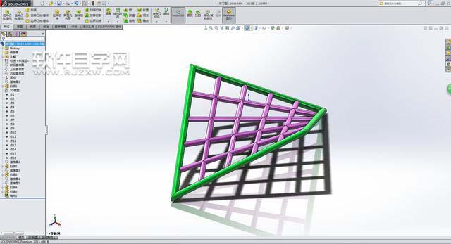 SolidWorks投影曲线与基准面镜像画图