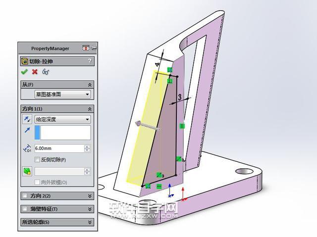 SolidWorks曲面放样与曲面切除画图