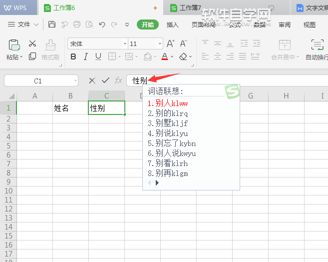 WPS单元格怎么输入文字内容