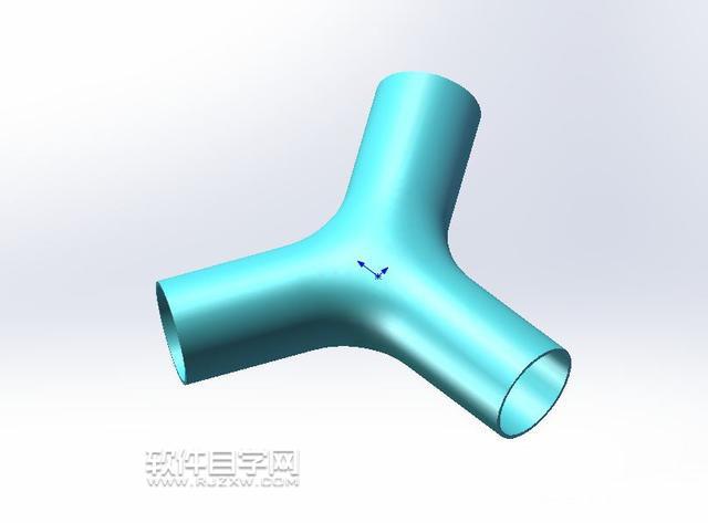 SolidWorks曲面填充和加厚缝合画管道