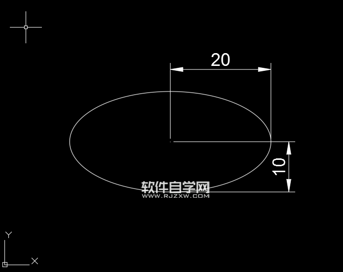 CAD2018怎么能中心点画椭圆