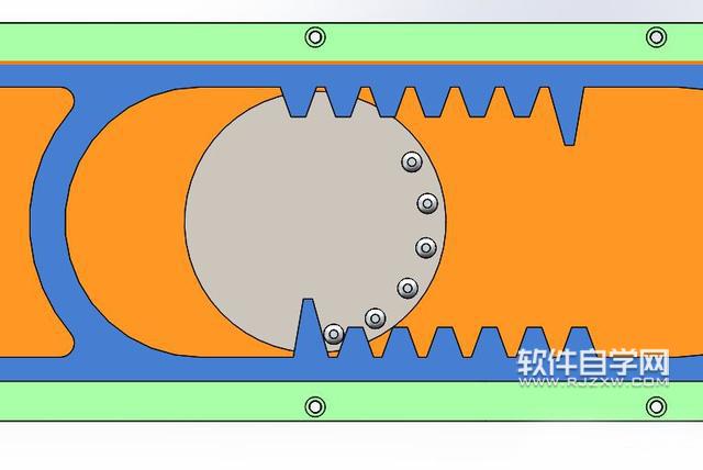 SolidWorks齿条与滚轮运动仿真教程