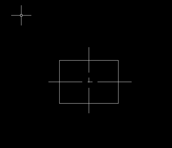 cad矩形中心线怎么画