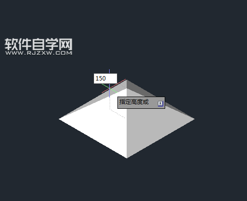 CAD2014怎么画棱锥体