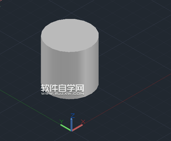 CAD2014怎么画R100X200mm圆柱体