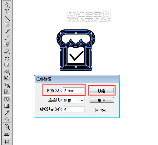 ai怎么设置形状出血