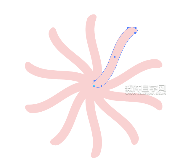 AI怎么画夹竹桃花