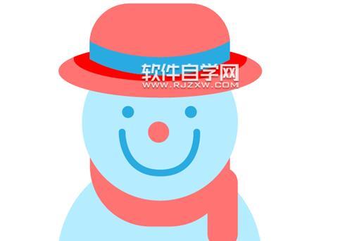 ai怎么绘制圣诞雪人