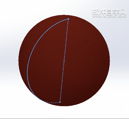 SolidWorks画蓝球的方法