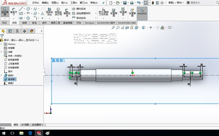 SolidWorks2016怎么画轴呢？