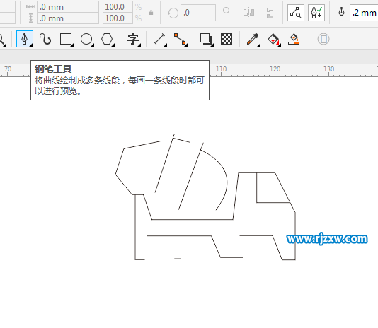 CDR绘制搅拌机简笔画教程