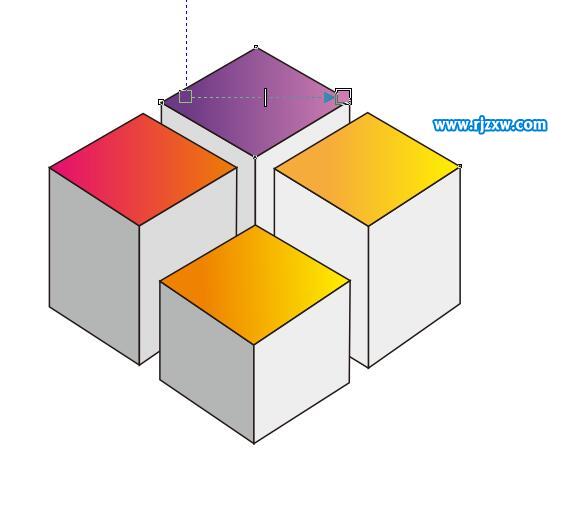 CDR绘制四个立体图的介绍