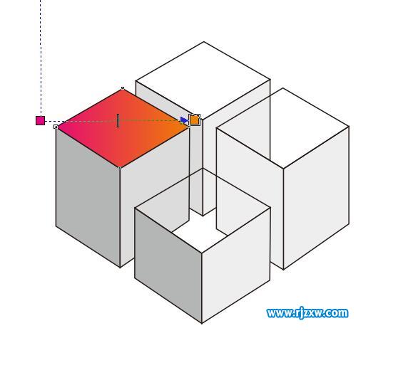 CDR绘制四个立体图的介绍