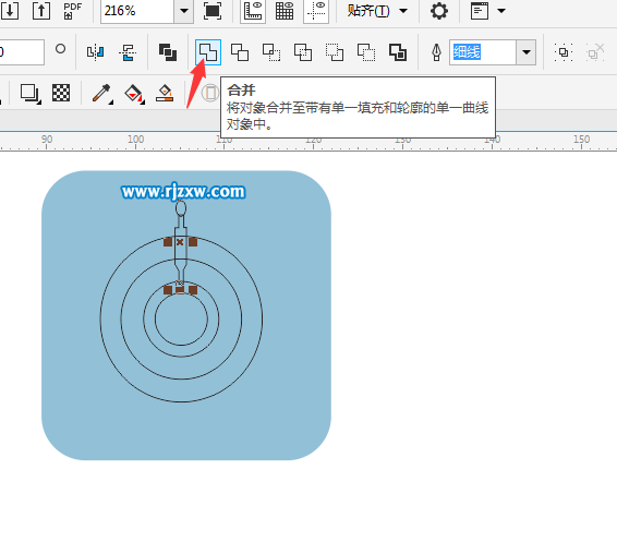 CorelDRAW X8怎么设计船舵的图形？