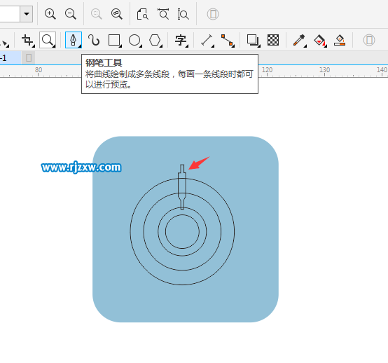 CorelDRAW X8怎么设计船舵的图形？